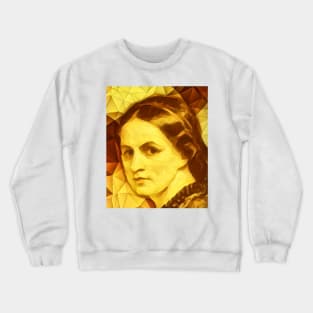 Anne Bronte Golden Portrait | Anne Bronte Artwork 11 Crewneck Sweatshirt